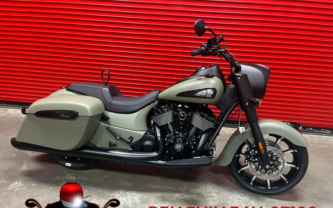 2025 Indian Springfield Dark Horse Moss Green Smoke