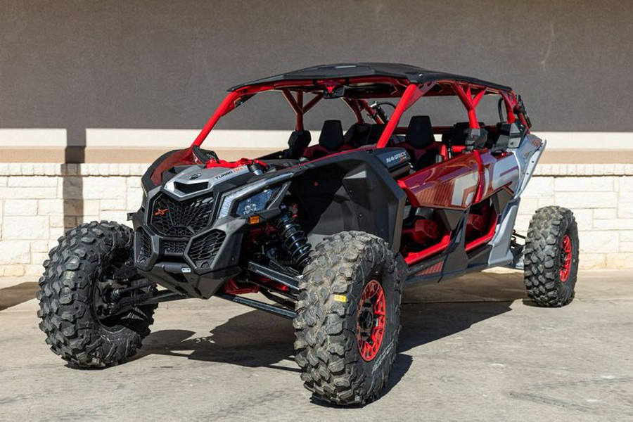 New 2024 CAN-AM MAVERICK X3 MAX X DS TURBO RR FIERY RED AND HYPER SILVER