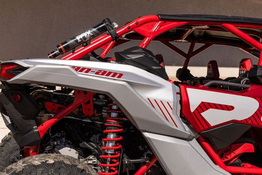 New 2024 CAN-AM MAVERICK X3 MAX X DS TURBO RR FIERY RED AND HYPER SILVER