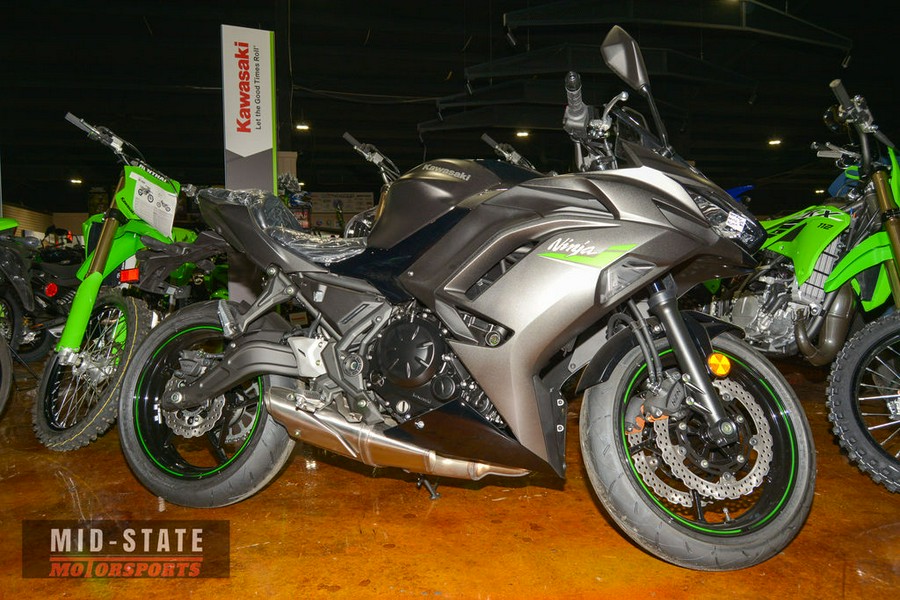 2024 Kawasaki Ninja® 650 Metallic Matte Graphenesteel Gray/Ebony