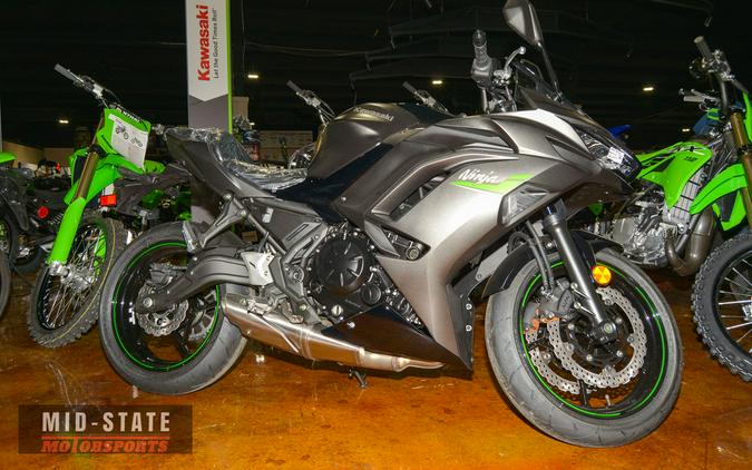 2024 Kawasaki Ninja® 650 Metallic Matte Graphenesteel Gray/Ebony