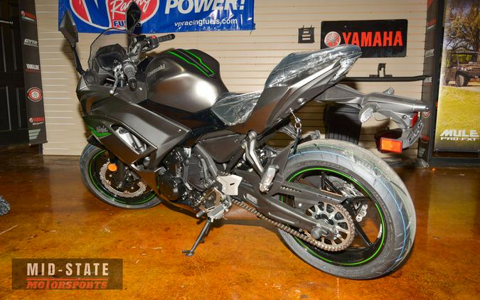 2024 Kawasaki Ninja® 650 Metallic Matte Graphenesteel Gray/Ebony