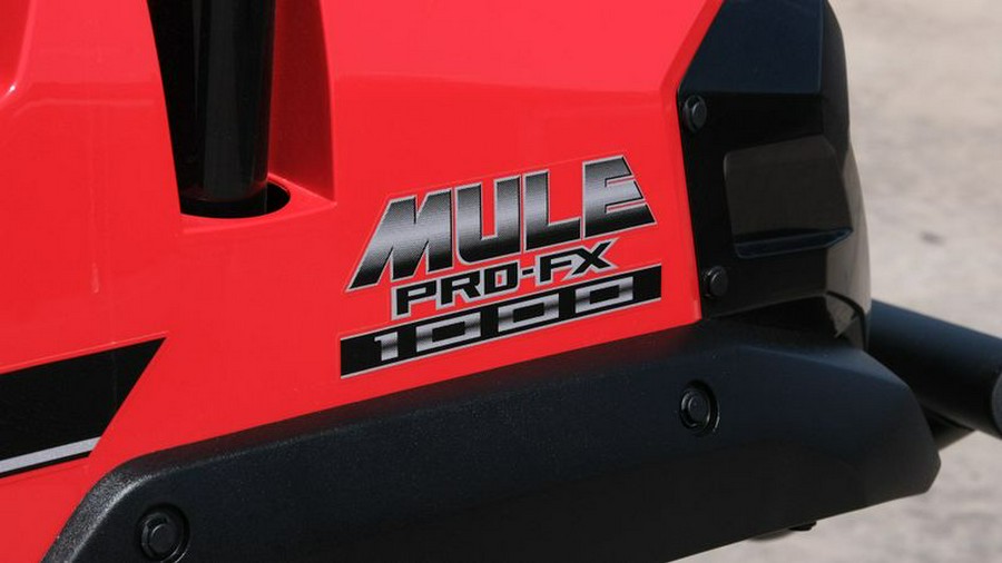 New 2024 KAWASAKI MULE PROFX 1000 HD EDITION FIRECRACKER RED