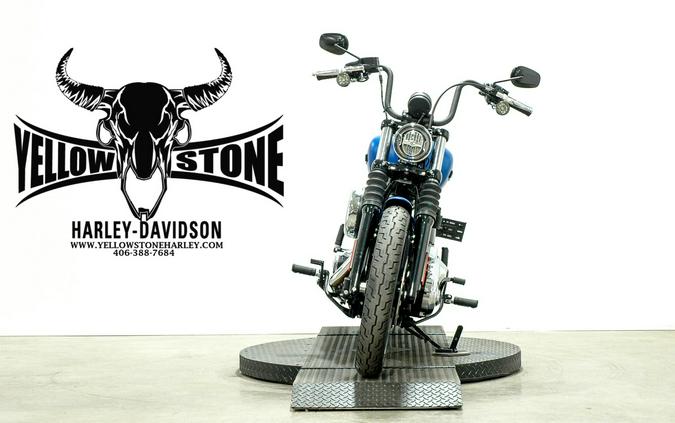 2026 Harley-Davidson® Street Bob® Aurora Blue Denim Chrome Laced Wheels