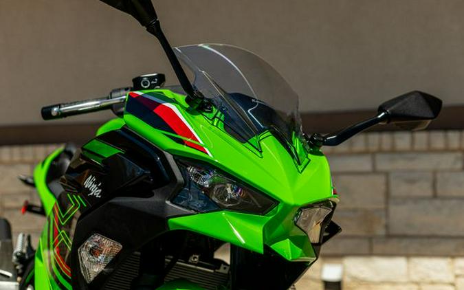 New 2024 KAWASAKI NINJA 500 KRT EDITION LIME GREEN AND EBONY