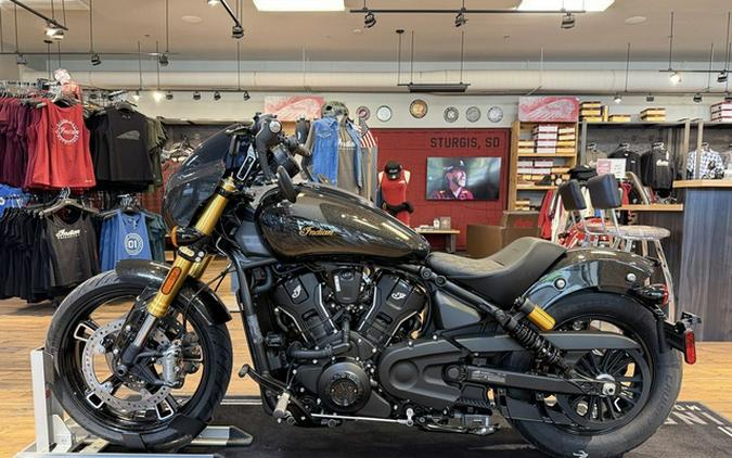 2026 Indian 101 Scout Black Crystal With Super Graphite