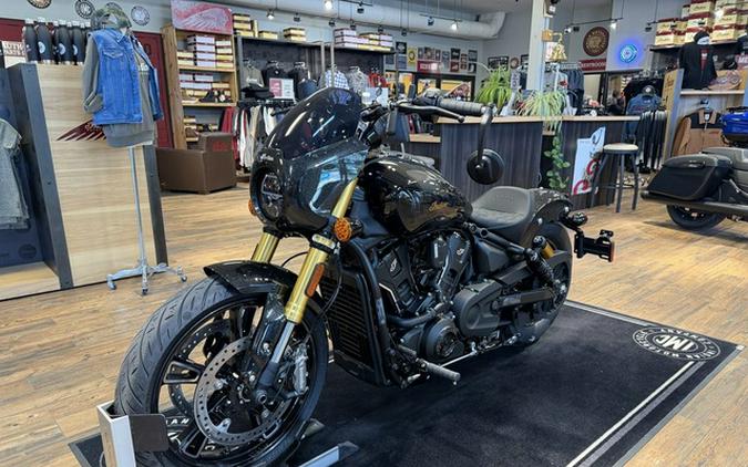 2026 Indian 101 Scout Black Crystal With Super Graphite