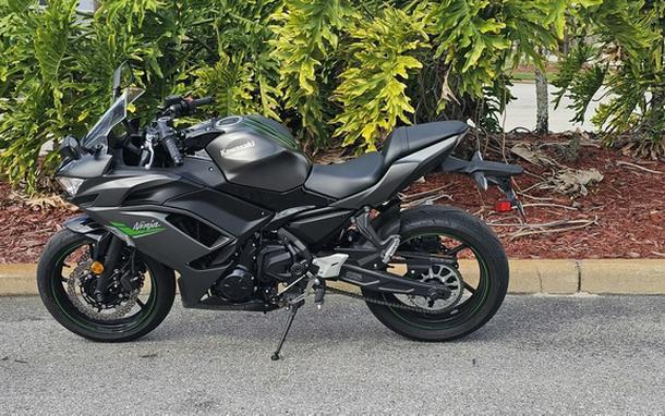 2024 Kawasaki Ninja 650 Metallic Matte Dark GrayMetallic Spark