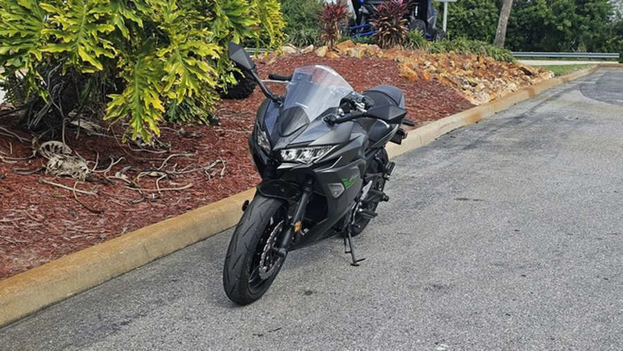 2024 Kawasaki Ninja 650 Metallic Matte Dark GrayMetallic Spark