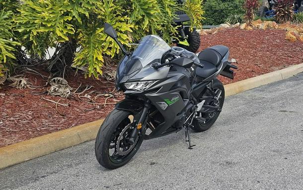2024 Kawasaki Ninja 650 Metallic Matte Dark GrayMetallic Spark
