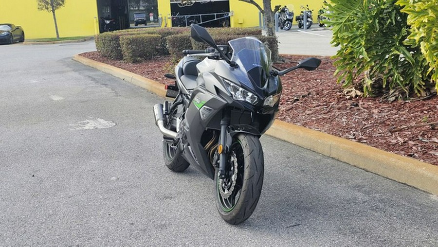 2024 Kawasaki Ninja 650 Metallic Matte Dark GrayMetallic Spark