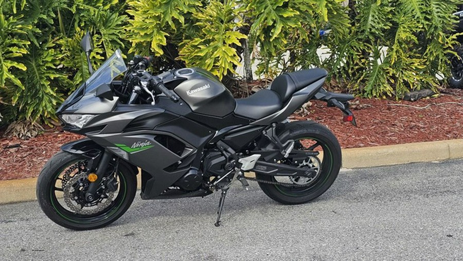 2024 Kawasaki Ninja 650 Metallic Matte Dark GrayMetallic Spark