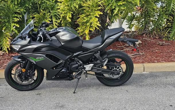 2024 Kawasaki Ninja 650 Metallic Matte Dark GrayMetallic Spark