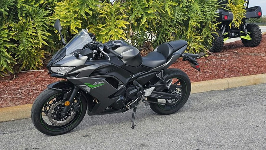 2024 Kawasaki Ninja 650 Metallic Matte Dark GrayMetallic Spark