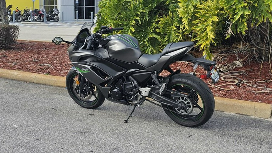 2024 Kawasaki Ninja 650 Metallic Matte Dark GrayMetallic Spark