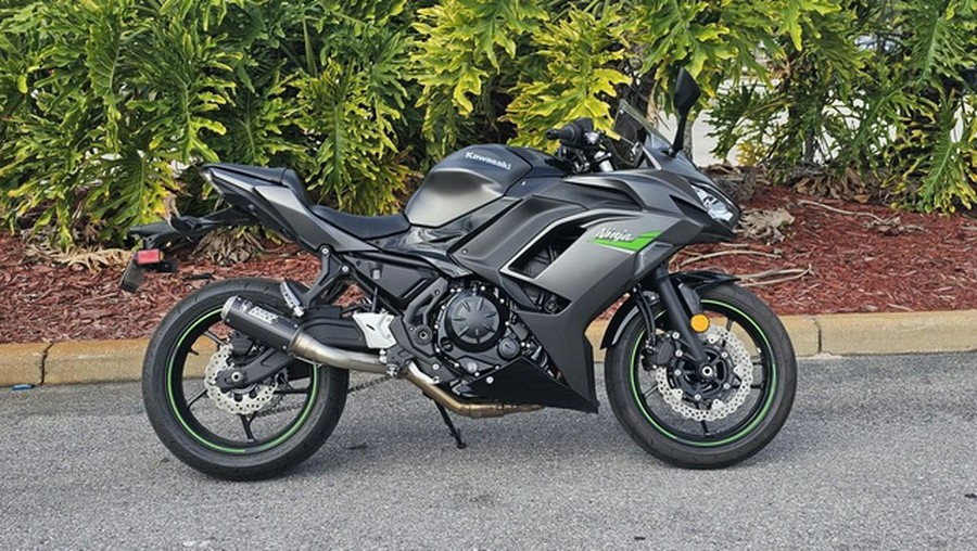 2024 Kawasaki Ninja 650 Metallic Matte Dark GrayMetallic Spark