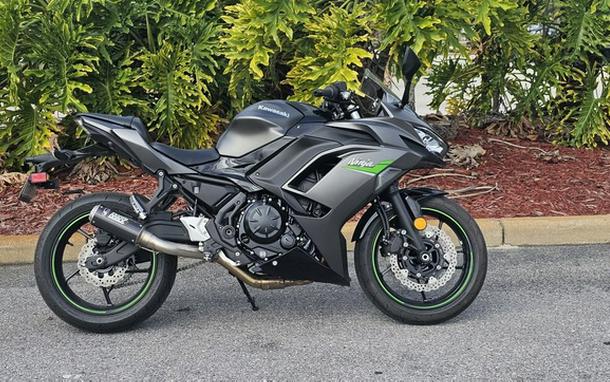 2024 Kawasaki Ninja 650 Metallic Matte Dark GrayMetallic Spark