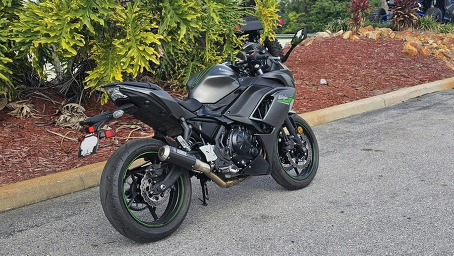 2024 Kawasaki Ninja 650 Metallic Matte Dark GrayMetallic Spark