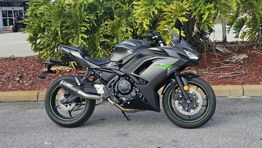2024 Kawasaki Ninja 650 Metallic Matte Dark GrayMetallic Spark