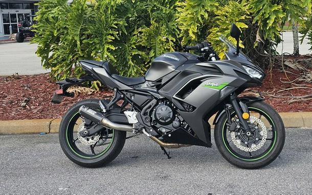2024 Kawasaki Ninja 650 Metallic Matte Dark GrayMetallic Spark