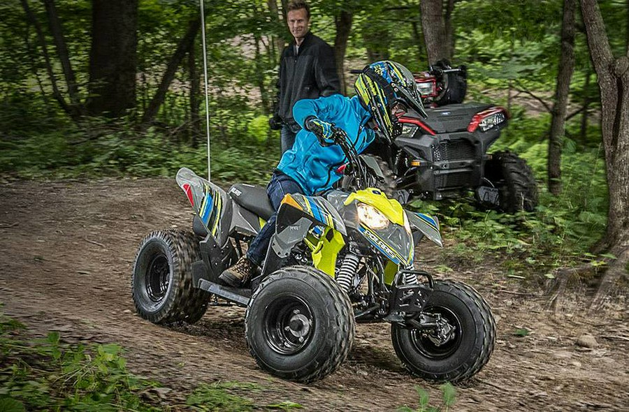 2020 Polaris Industries ATV-20,OUTLAW 110,GRAY W/LIME 110 EFI