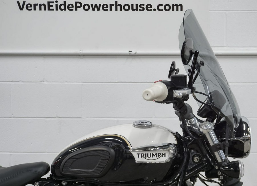 2018 Triumph Bonneville Speedmaster Fusion White and Phantom Black