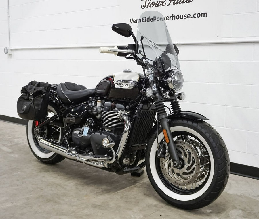 2018 Triumph Bonneville Speedmaster Fusion White and Phantom Black