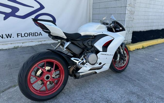 2022 Ducati Panigale V2 White Rosso Livery V2