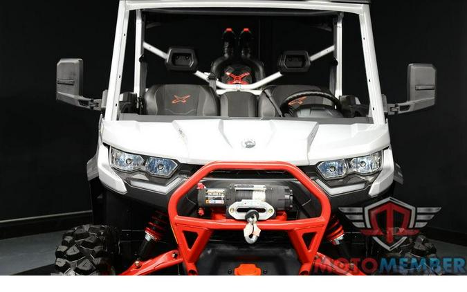 2025 Can-Am Defender X mr with Half-Doors HD10 Hyper Silver & Legion Red