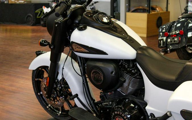 2026 Indian Motorcycle® Springfield ® Dark Horse® Ghost White Metallic Smoke