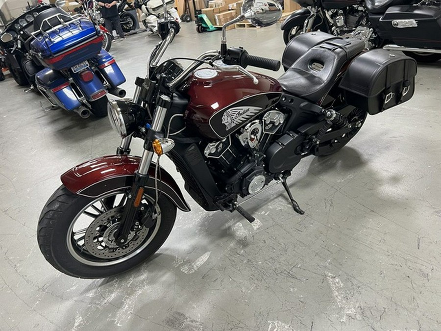 2021 Indian Scout ABS Maroon MetallicCrimson Metallic