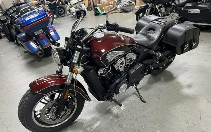 2021 Indian Scout ABS Maroon MetallicCrimson Metallic