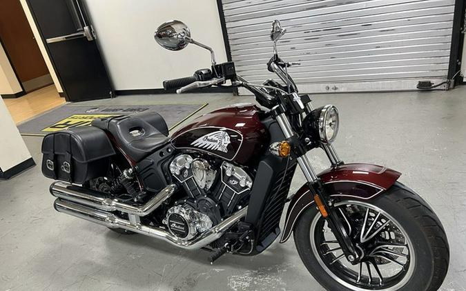 2021 Indian Scout ABS Maroon MetallicCrimson Metallic