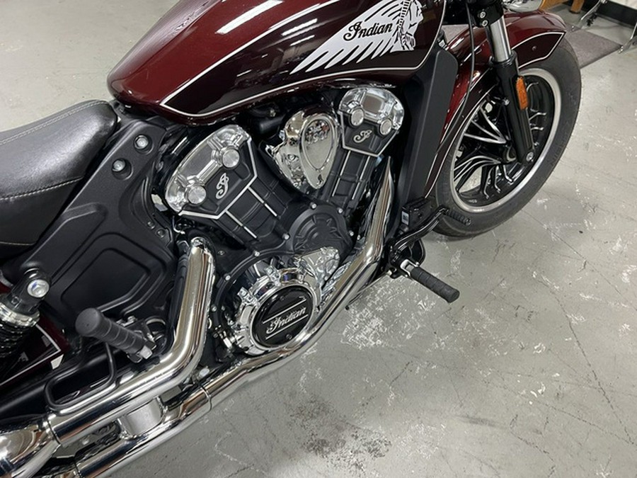 2021 Indian Scout ABS Maroon MetallicCrimson Metallic