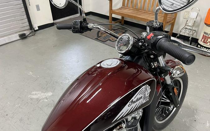 2021 Indian Scout ABS Maroon MetallicCrimson Metallic