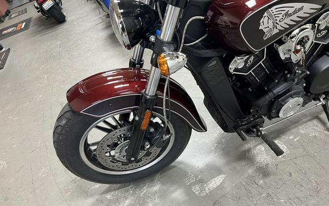 2021 Indian Scout ABS Maroon MetallicCrimson Metallic