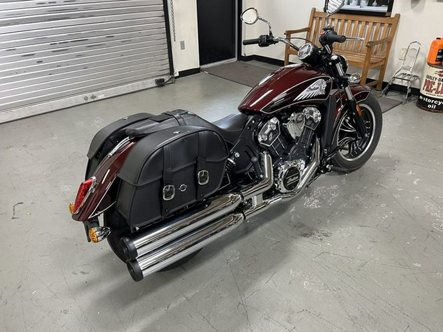 2021 Indian Scout ABS Maroon MetallicCrimson Metallic