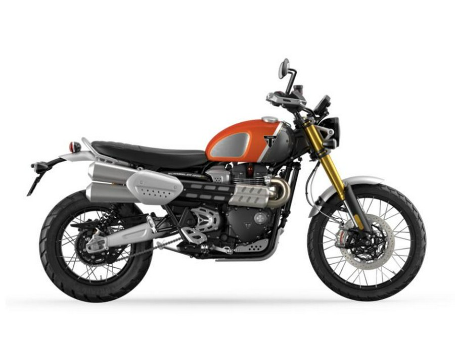 2022 Triumph Scrambler 1200 XE Gold Line Baja Orange / Silver Ice