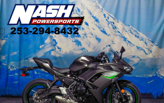 2024 Kawasaki Ninja® 650 Metallic Matte Graphenesteel Gray/Ebony