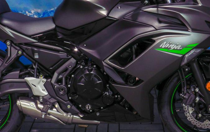 2024 Kawasaki Ninja® 650 Metallic Matte Graphenesteel Gray/Ebony