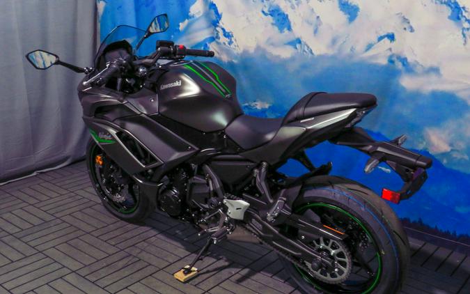 2024 Kawasaki Ninja® 650 Metallic Matte Graphenesteel Gray/Ebony