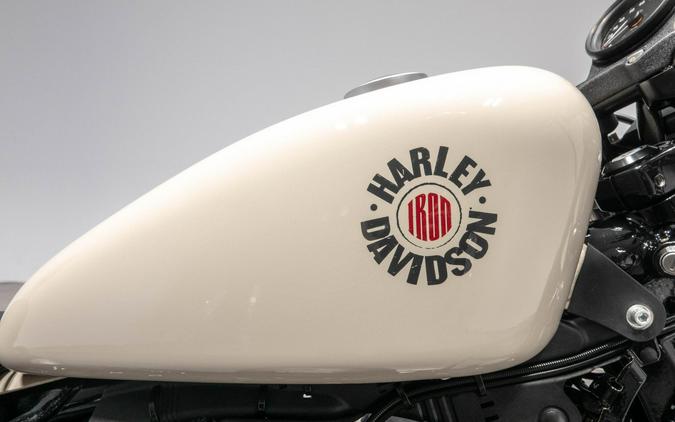 2022 Harley-Davidson XL883N Iron 883 in White Sand Pearl with 882 miles