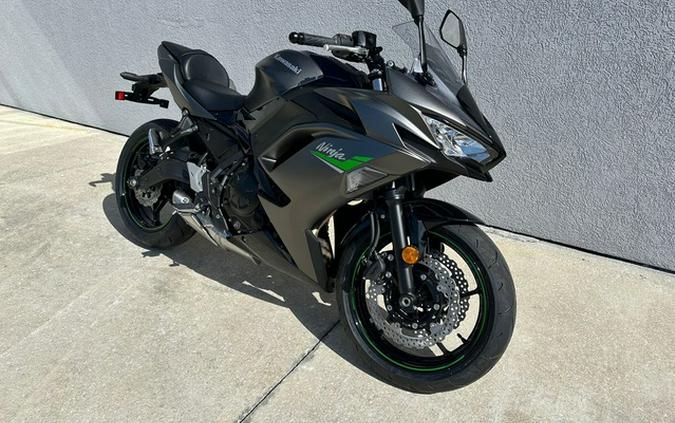 2024 Kawasaki Ninja 650 Metallic Matte Graphenesteel GrayEbony