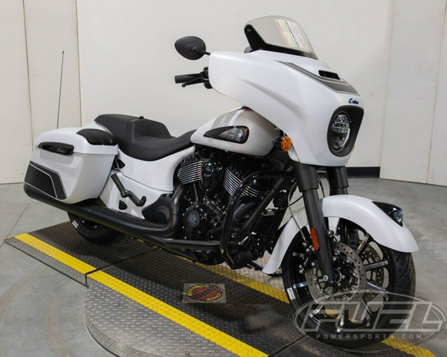 2024 Indian Chieftain Dark Horse Ghost White Metallic Smoke