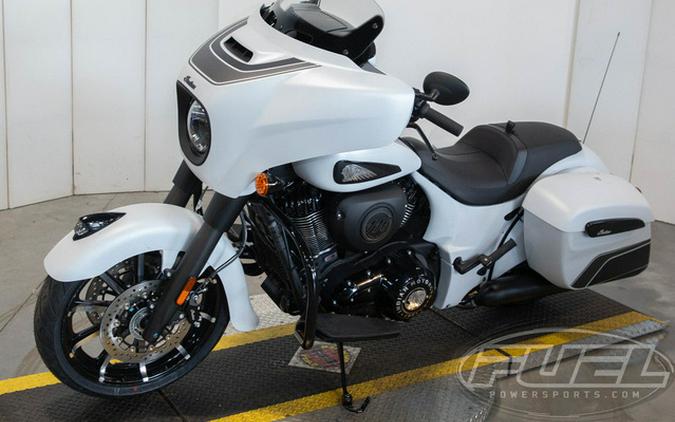 2024 Indian Chieftain Dark Horse Ghost White Metallic Smoke