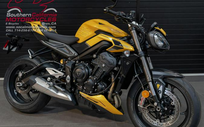 2024 Triumph Street Triple 765 RS Cosmic Yellow