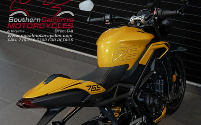 2024 Triumph Street Triple 765 RS Cosmic Yellow