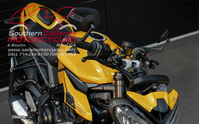 2024 Triumph Street Triple 765 RS Cosmic Yellow