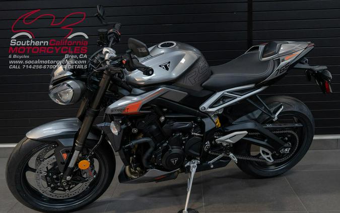 2024 Triumph Street Triple 765 RS Silver Ice