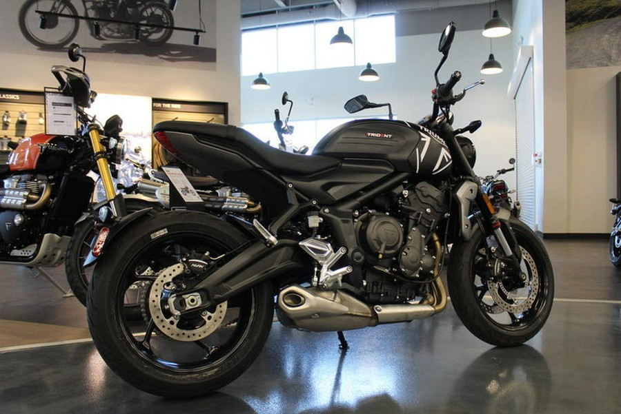 2024 Triumph Trident 660 Matte Jet Black/Matte Silver Ice